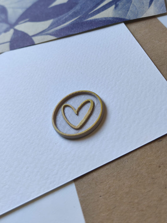 Sello adhesivo · Corazón