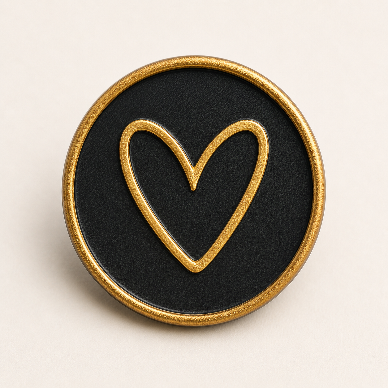 Corazón · Negro y dorado · Signature