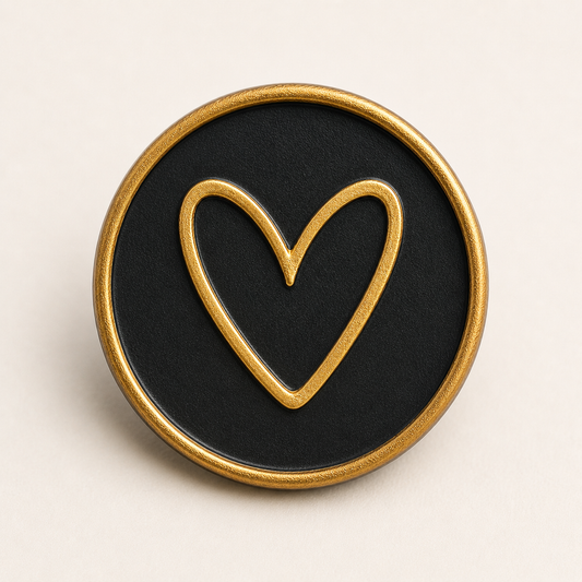 Corazón · Negro y dorado · Signature