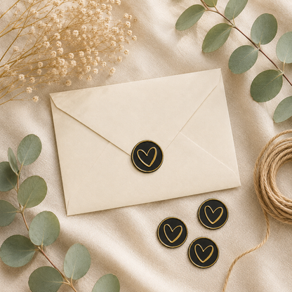 Corazón · Negro y dorado · Signature