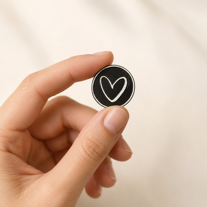 Corazón · Negro y blanco · Signature