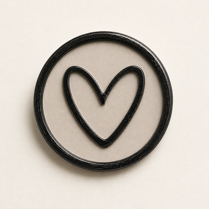 Corazón · Arena y negro · Signature