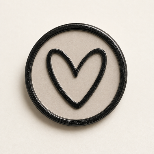 Corazón · Arena y negro · Signature