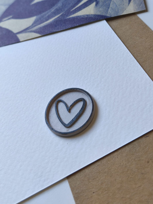 Sello adhesivo · Corazón