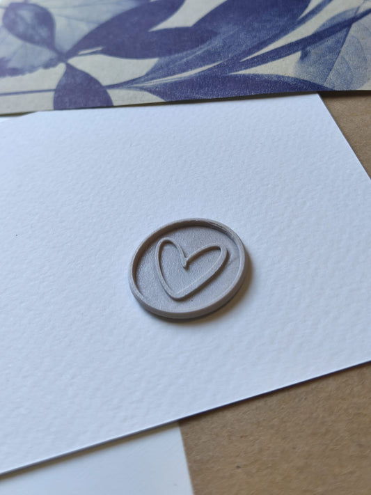 Sello adhesivo · Corazón