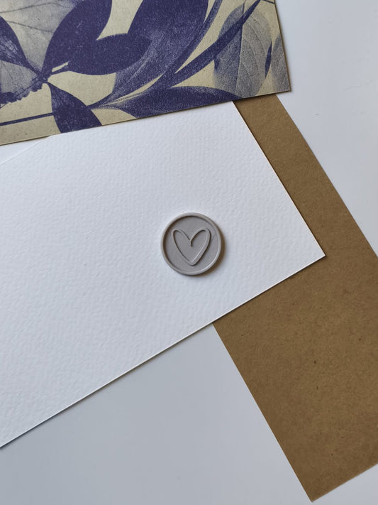 Sello adhesivo · Corazón